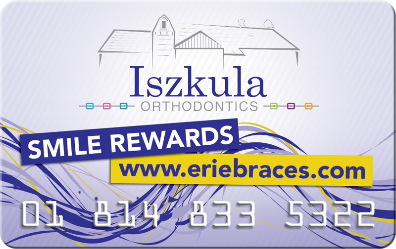 Murray & Iszkula Orthodontics Patient Rewards Card